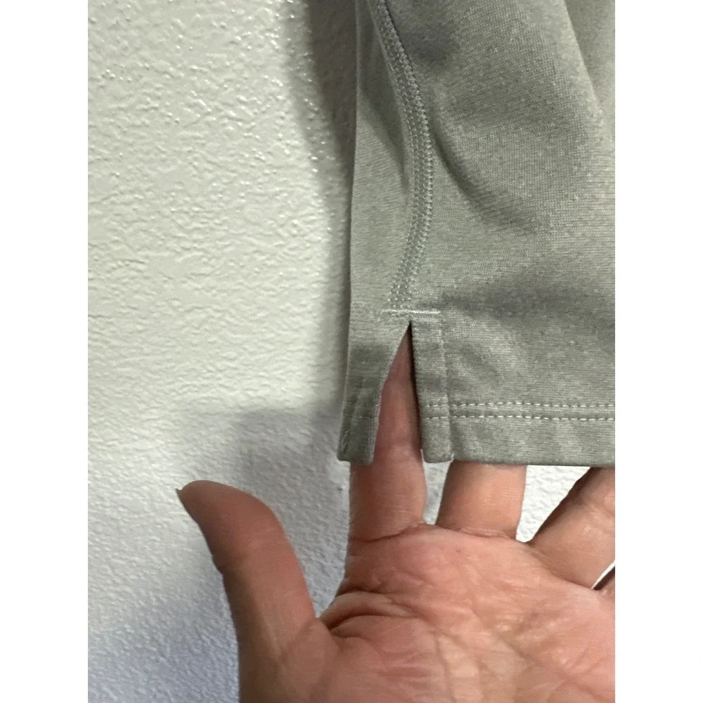 The North Face Mens Athletic Shorts Gray Elastic Waist Zip Pocket Regular Fit M